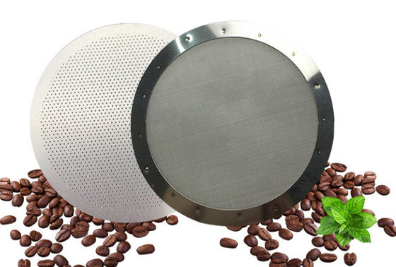 SS316 perforó la aguafuerte de acero de Mesh Filter Disc Micro Hole del café