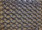 Abertura incombustible de Chainmail Ring Mesh Curtain 3.8mm-50m m del oro