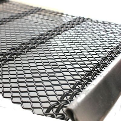 Malla de alambre tejido crimpado de 5 mm para criba vibratoria con ganchos