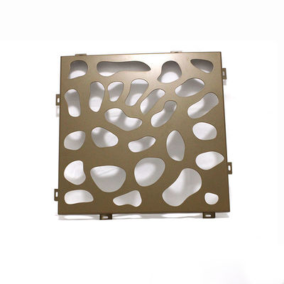 Fachadas metálicas perforadas de PVDF para interiores 1500x2500mm Malla decorativa