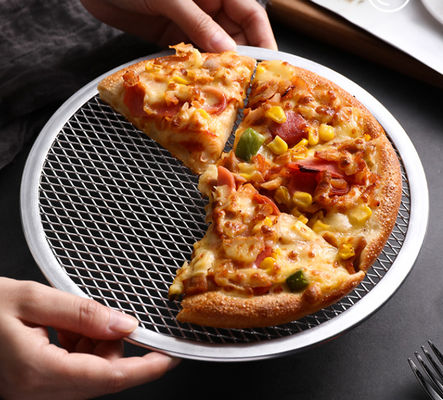 Pizza redonda inconsútil del OEM que cocina el restaurante de la cocina del hogar de Mesh Pizza Mesh Pan For