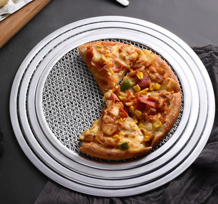No palillo 8 pulgadas --22inch Mesh Pizza Screen Customized Size de aluminio