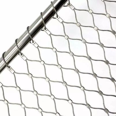 Rejilla de cuerdas de acero inoxidable flexible y duradera para barandillas de puentes y cercas de seguridad