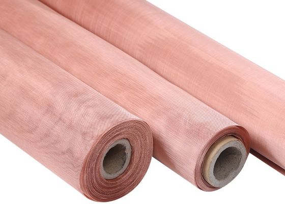 ODM tejido de cobre puro del OEM de la malla de Mesh Cloth 250m m del alambre del 100%