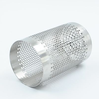 304 316l alambre de acero inoxidable Mesh Filter Tube Perforated Punching