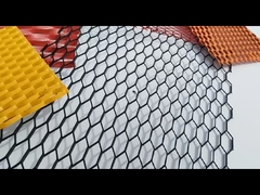 Revestimiento de pared con revestimiento de polvo personalizado malla de fachada de metal expandida