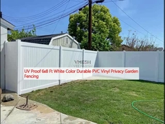 A prueba de UV 6x8 Ft de color blanco PVC de vinilo duradero cercas de jardín de privacidad