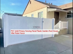 Panel de cercas de privacidad sólida de PVC Jardín de plástico Piscina Casa Villa Cercas de picado