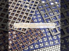 Paneles de fachada metálicos perforados de aluminio pared cortina decorativa malla perforada