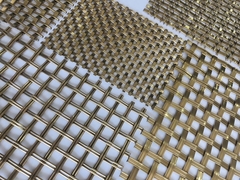 El alambre arquitectónico de Mesh Round Wire And Flat del latón de la corrosión anti se entrecruza