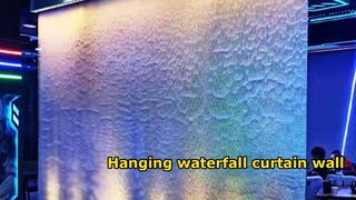 Cortina de agua del paisaje de la característica del agua de la pared de la cascada de la malla de alambre de acero por encargo de la fábrica