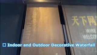 Cortina de agua colgante para boda, pantalla de cascada interior, decoración de partición de fuente