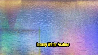 Fuente de malla metálica con cortina de agua de acero inoxidable