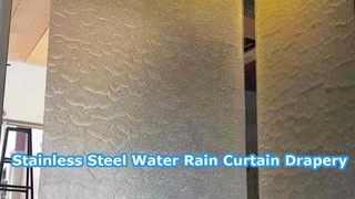 Malla en cascada para decoración de hoteles y centros comerciales