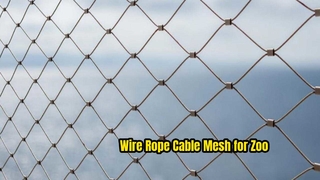 La aplicación de malla de aviario de aves de zoológico de acero inoxidable 316.