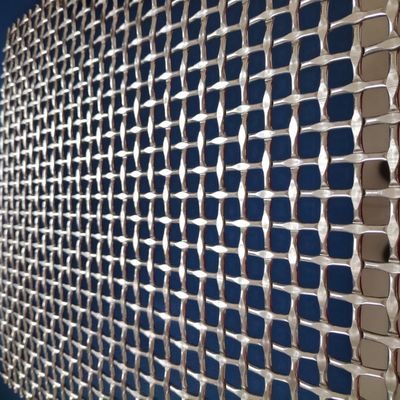 Panel de malla de alambre ondulado de acero inoxidable para revestimiento decorativo de pared de espacio de oficina moderno