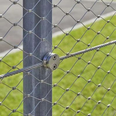 Malla de cuerda de acero inoxidable con oxidación negra de 1 mm para jaulas de pájaros