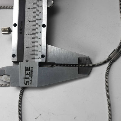 SS304 Ferrule Diamante Flexible de acero inoxidable de alambre de cable de red de cuerda