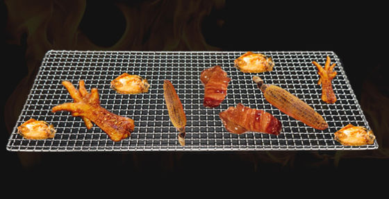 304 acero inoxidable Grill malla redonda 165-550 mm resistente a las altas temperaturas