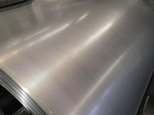 Malla metálica de acero inoxidable 304 316 con diseño de orificio redondo para filtración de fluidos