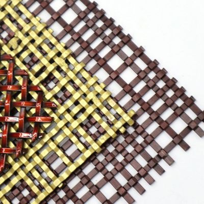 Rejilla de alambre acribillado de latón acribillado de malla de diamante de 3 a 10 mm de apertura