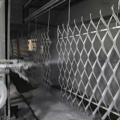 Malla metálica ampliada galvanizada revestida del PVC de la malla metálica ampliada para los guardias de la ventana