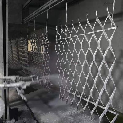 Pantalla de metal expandido con patrón de diamante galvanizado para malla decorativa