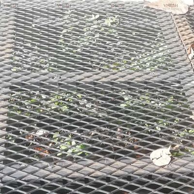Anti-deslizamiento elevados de malla de metal expandida de trabajo pesado hexágono para la plataforma