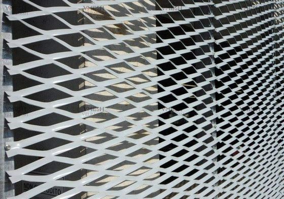 Hoja de malla metálica expandida de aluminio PVDF para la decoración de edificios