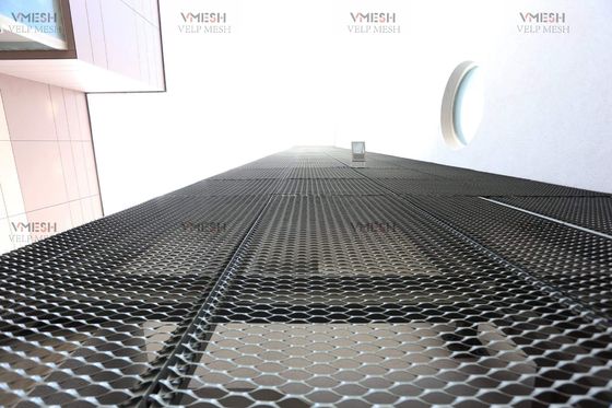 Techo de malla metálica expandida de aluminio a medida 3003 anodizado