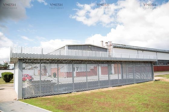 PVDF Aluminio negro paneles de techo de metal expandido