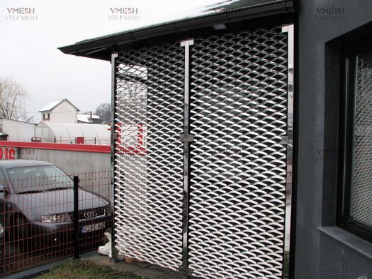PVDF Aluminio negro paneles de techo de metal expandido