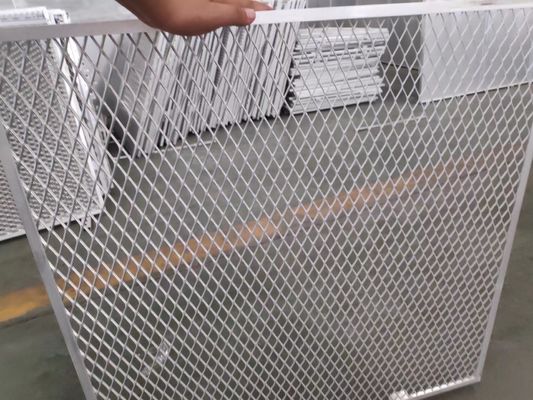 Malla de metal expandido de aluminio con recubrimiento en polvo 1.2x2.4m