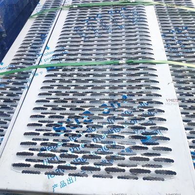 DIP caliente galvanizado Antiskid placa perforada pasarela de seguridad de rejilla