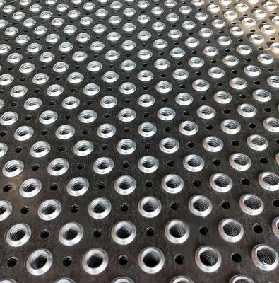 Paneles de malla metálica de chapa perforada galvanizada para pasarelas de seguridad