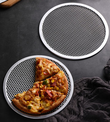 Tabla de pantalla de pizza redonda sin costura de aleación de aluminio de 6-22 pulgadas