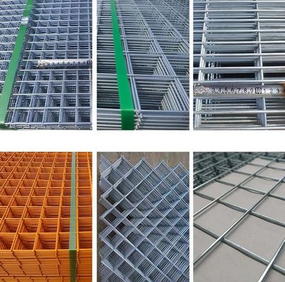 Panel de malla de alambre soldado galvanizado de 2x2 para jaulas de animales