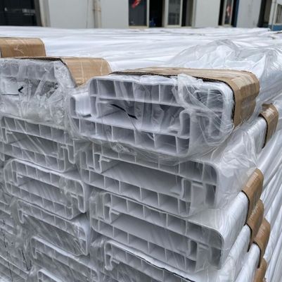 Valla para caballos de PVC blanca de 5 pies x 8 pies con 4 rieles, vinilo ecológico