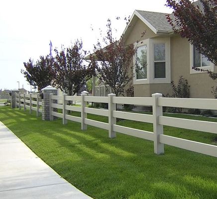 Material 100% virgen Durable 2rails 3rails PVC cerco de caballos de montura cerco de granja