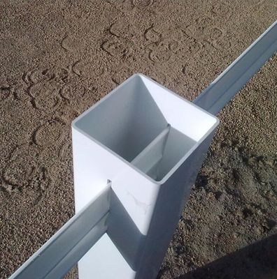 Vínil de ganado 2 rieles 3 rieles fácil de ensamblar cerco de ferrocarril de rancho de PVC