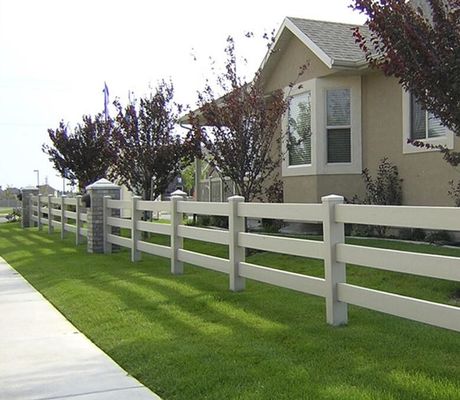 3 rieles 1.8 * 2.5m PVC cerca de granja plástico Vinyl Rancho Paddock cerca de caballos