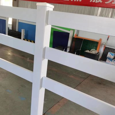2 rieles 3 rieles Caballo blanco Cercas Pasto Cercas Caballos rieles Vinyl cercas
