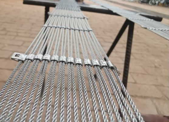 Malla de cable de acero inoxidable de 2 mm para recintos de zoológico 304/316