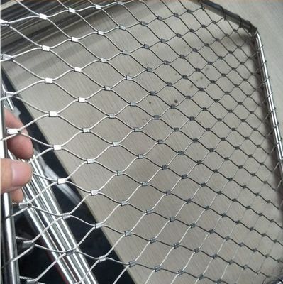 Fuerte Durable 316 de acero inoxidable cuerdas de alambre de malla 100x100mm para barandilla de escalera