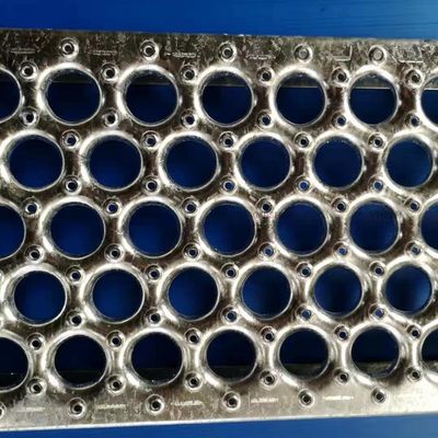Diamante agujero de agarre soporte de seguridad rejilla de aluminio placa 300-600mm