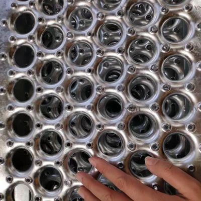 Rejilla de seguridad redonda de aluminio para plataformas de pasarela