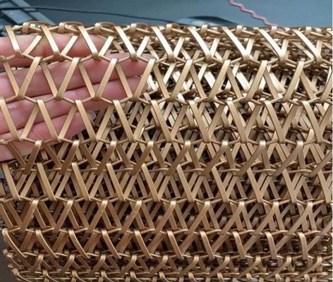 Cortina tejida arquitectónica de la malla de la alambrada de la decoración de aluminio colorida para el hotel