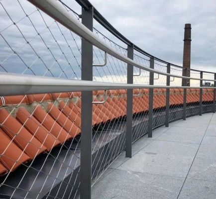 Rejilla de cuerdas de acero inoxidable flexible y duradera para barandillas de puentes y cercas de seguridad