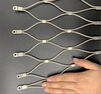 Rejilla de cuerdas de acero inoxidable flexible y duradera para barandillas de puentes y cercas de seguridad