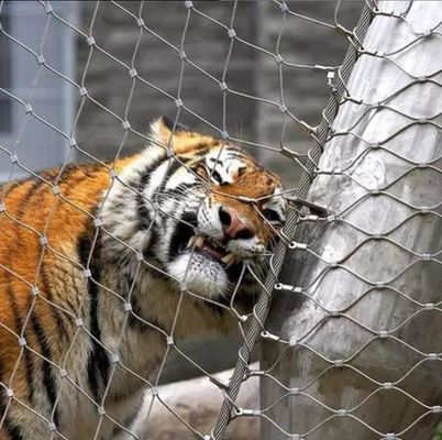 Peso ligero de alta resistencia 304 316 de acero inoxidable malla de cuerda de alambre para cercas de zoológico